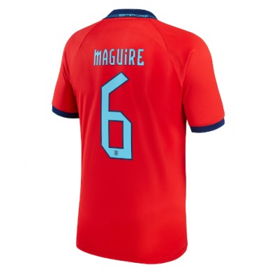 Moški Nogometni dresi Anglija Harry Maguire #6 Gostujoči SP 2022 Kratek Rokav